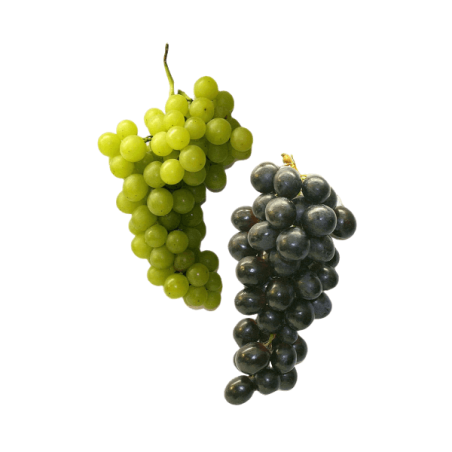 Green and Black Grapes